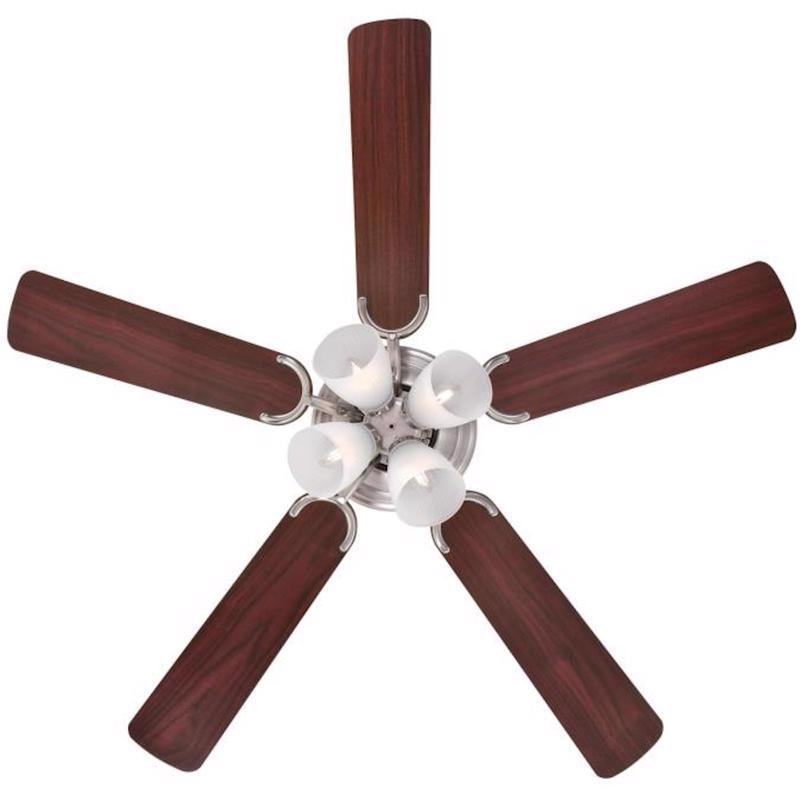 Westinghouse Contempra IV 52 in. Brushed Nickel Brown LED Indoor Ceiling Fan