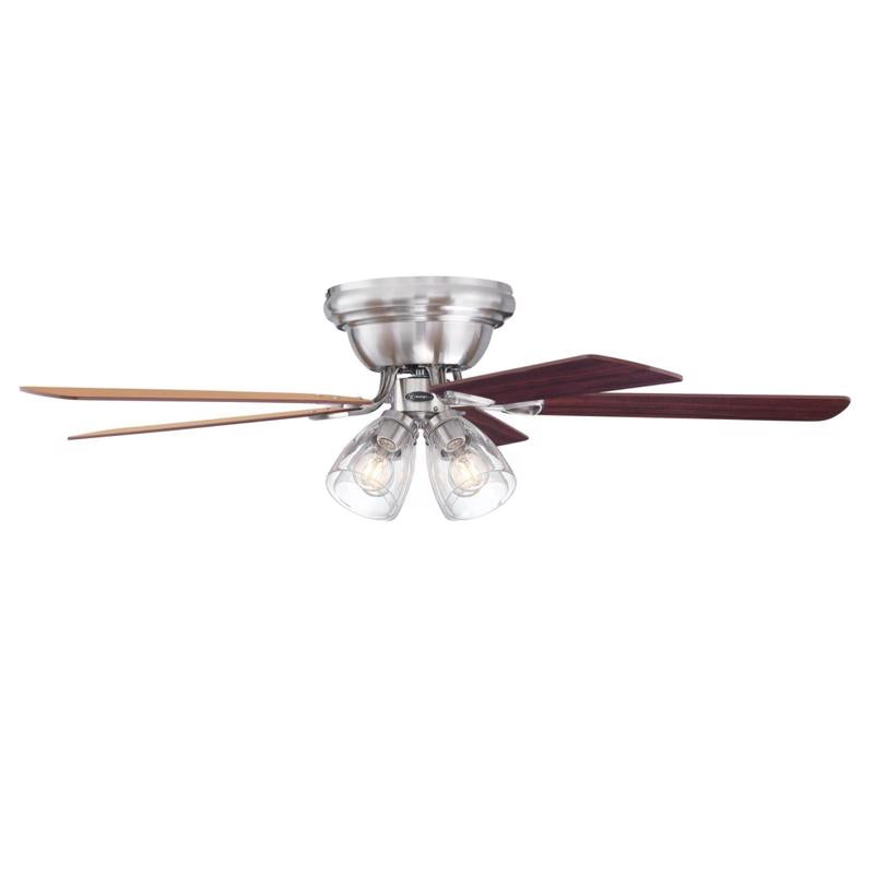Westinghouse Contempra IV 52 in. Brushed Nickel Brown LED Indoor Ceiling Fan