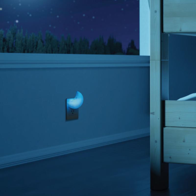 Globe Electric Automatic Plug-in Moon LED Night Light