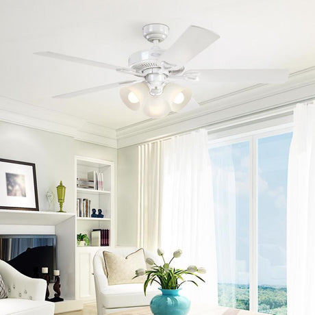 Westinghouse Vintage 52 in. White LED Indoor Ceiling Fan