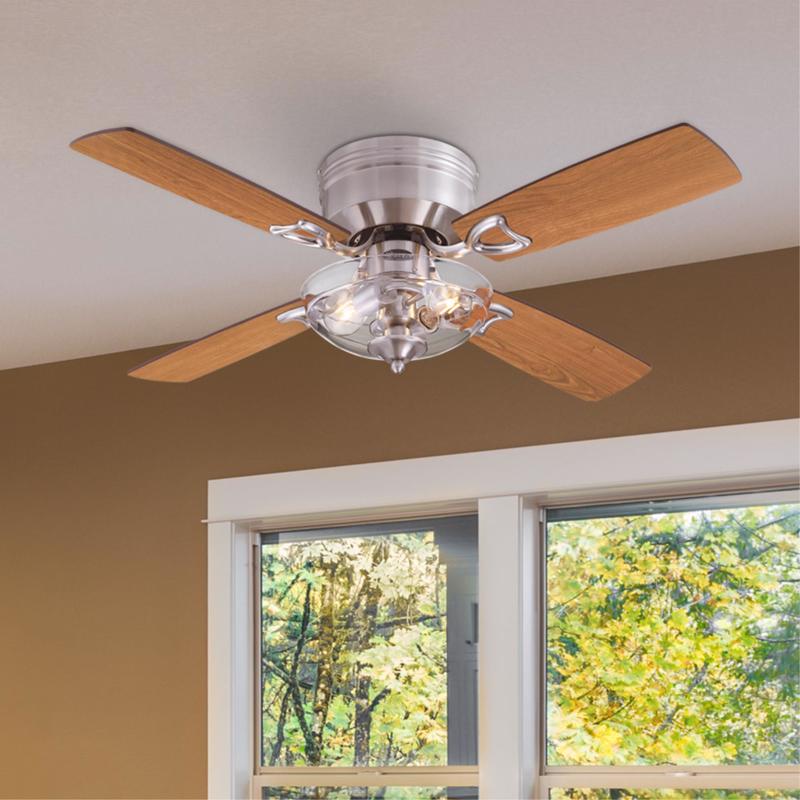 Westinghouse Hadley 42 in. Brushed Nickel Brown LED Indoor Ceiling Fan