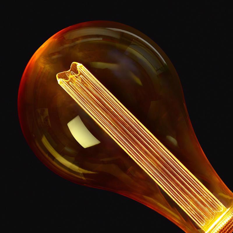 Feit PS50 E26 (Medium) Filament LED Bulb Warm White 60 Watt Equivalence 1 pk