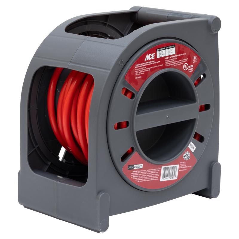 Ace 40 ft. L Plastic Cord Reel