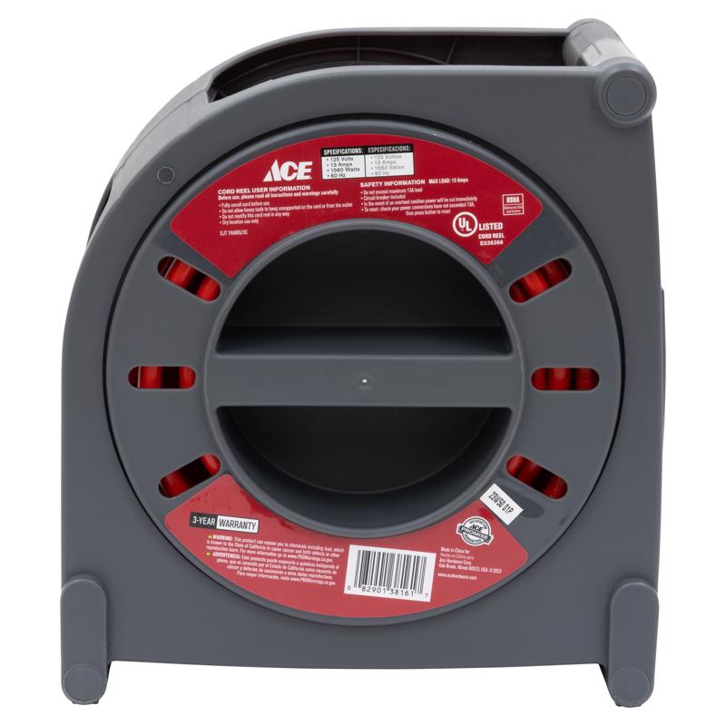 Ace 40 ft. L Plastic Cord Reel