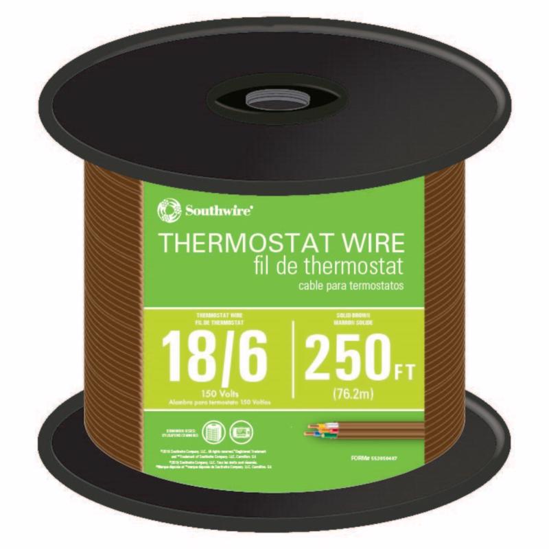 Southwire 250 ft. 18/6 Solid Copper Thermostat Wire