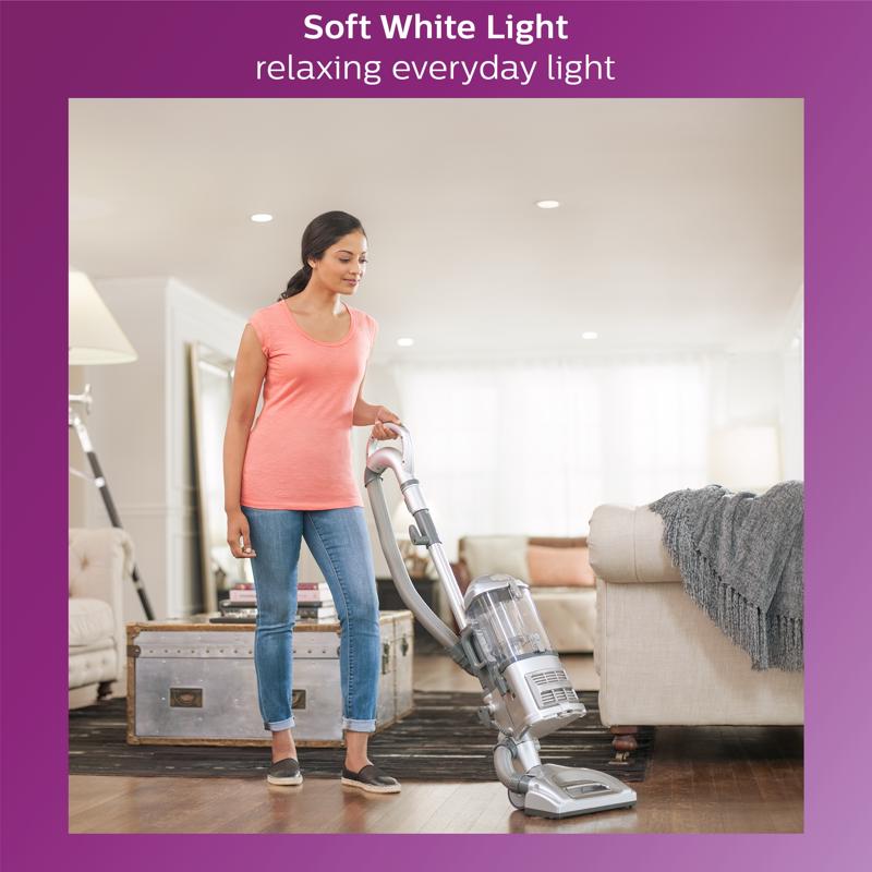 Philips A19 E26 (Medium) LED Bulb Soft White 60 Watt Equivalence 4 pk