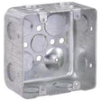 Southwire New Work 30.3 cu in Square Galvanized Steel 2 gang Switch Box Gray