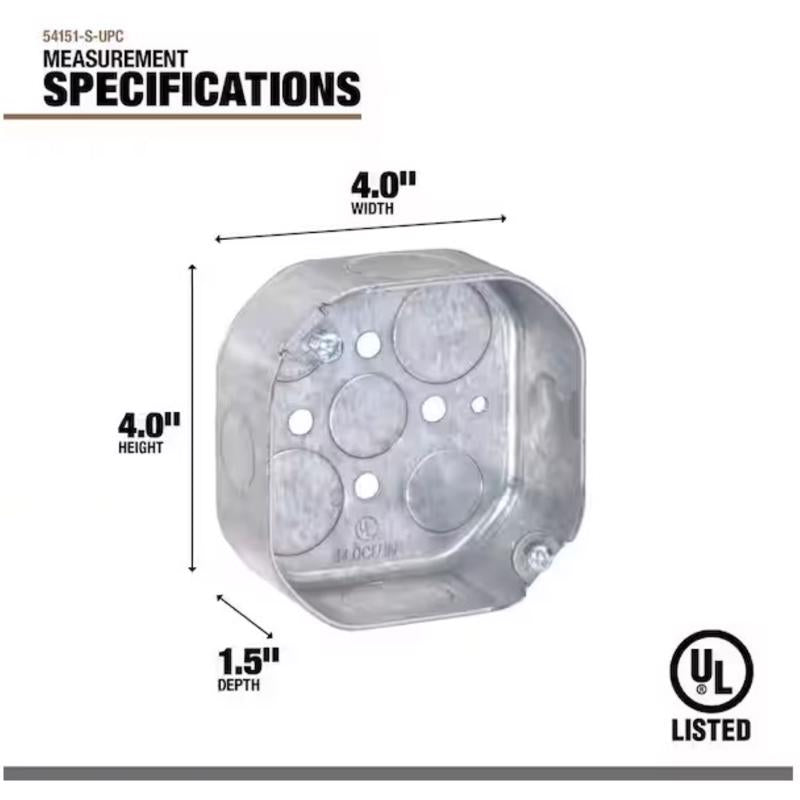 Southwire Old Work Octagon Steel Electrical Box