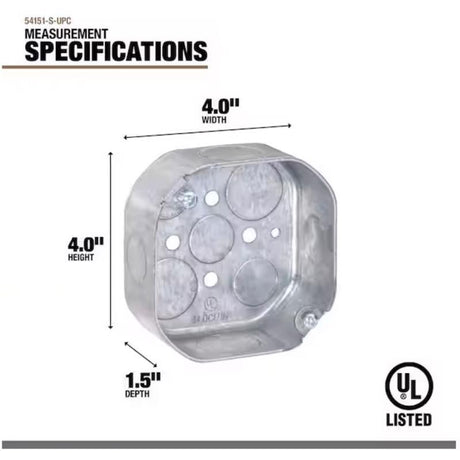 Southwire Old Work Octagon Steel Electrical Box