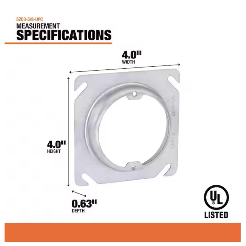 Southwire Square Steel Box Cover