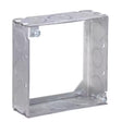 Southwire Old Work Square Galvanized Steel Box Extension Ring Silver