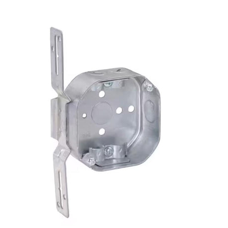 Southwire New and Old Work 14 cu in Octagon Galvanized Steel Box Mount Silver