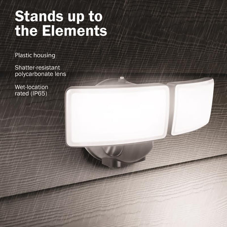 Feit Motion-Sensing Hardwired LED Bronze Security Light