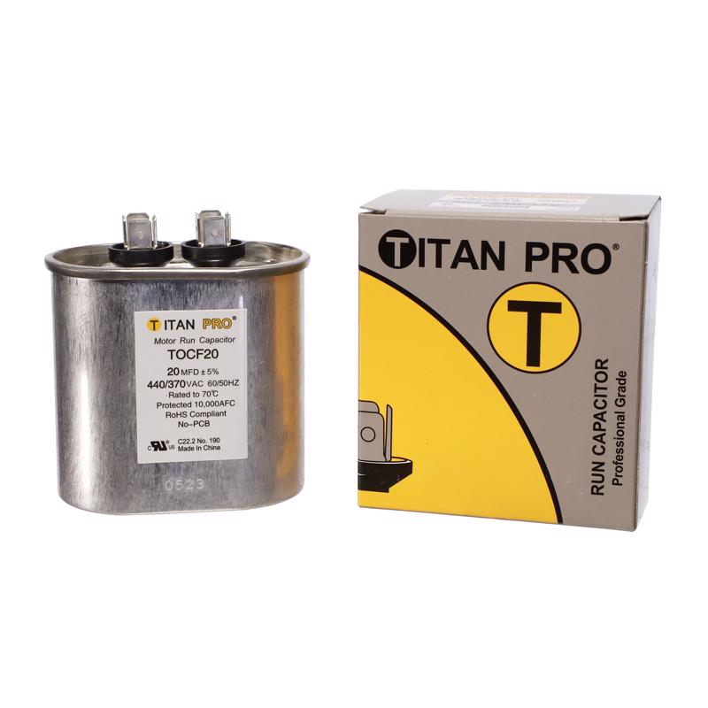 Titan Pro 20 MFD 440 V Oval Run Capacitor