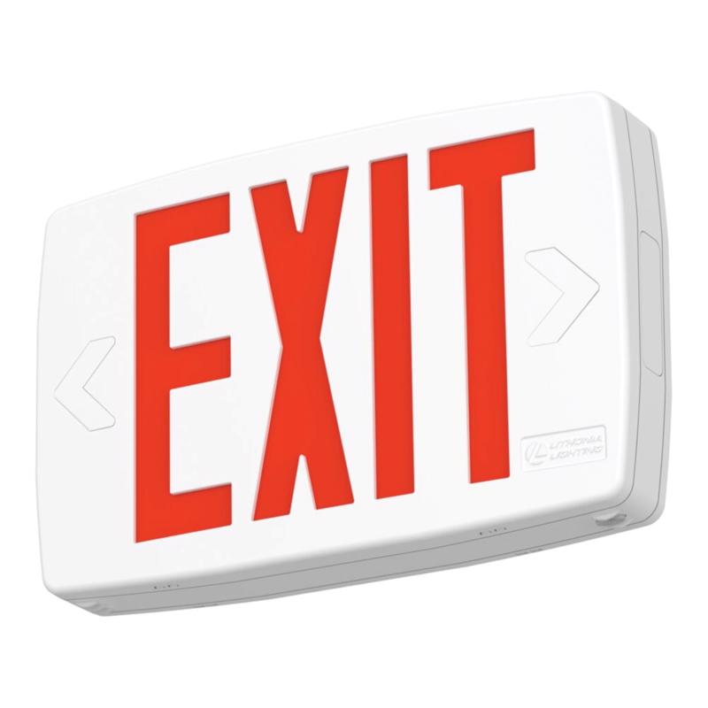 Lithonia Lighting LQM Switch Hardwired LED White Exit Sign