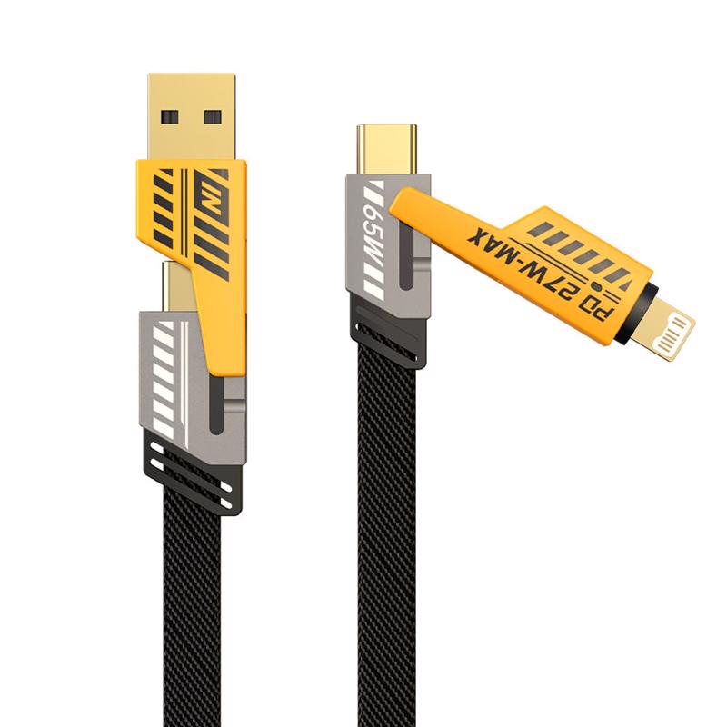 MonkeyZ 6.6ft. 4-in-1 Cable Cell Phone Charger, Pack of 12