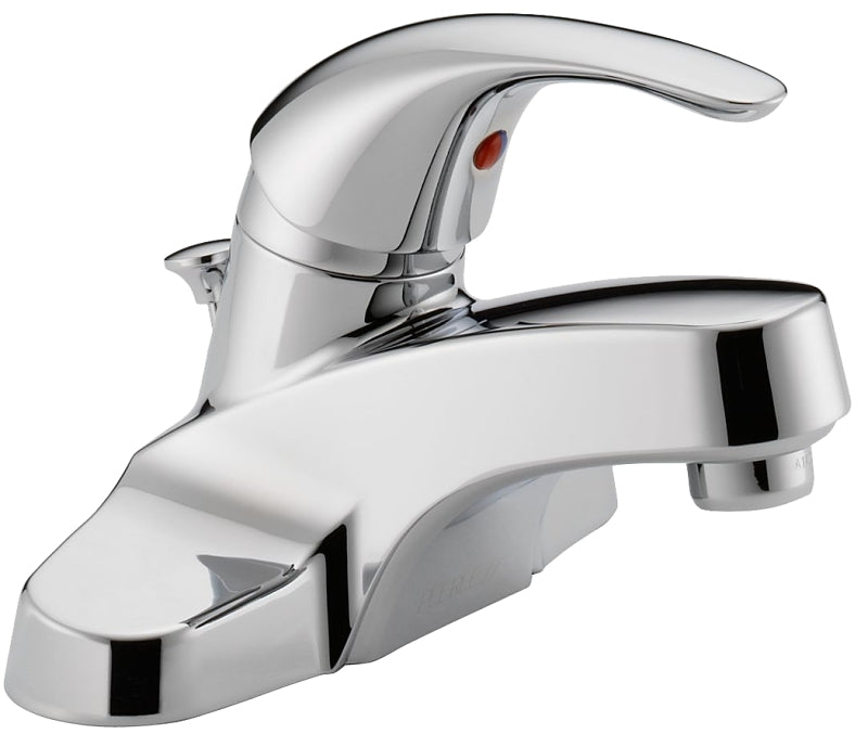 Delta Peerless Tunbridge Series P188620LF Bathroom Faucet, 1.2 gpm, 1-Handle, Brass, Chrome Plated, Lever Handle