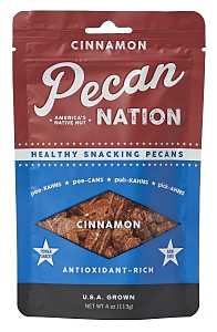PECANS CINNAMON 4OZ POUCH, Pack of 8