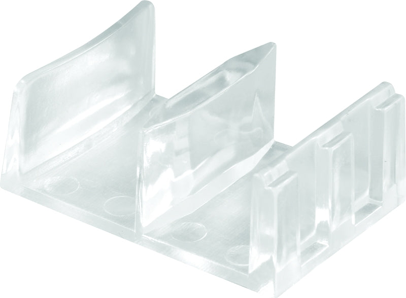 Prime-Line M 6058 Series Door Guide, 5/8 in L x 1 in W Dimensions, Plastic, Clear