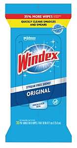 Windex COLORmaxx 00296 Cleaning Original Wipes, Ammoniacal Pleasant