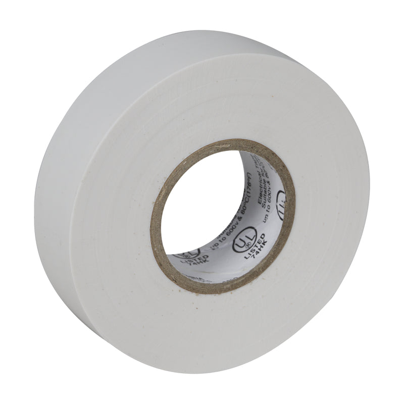 Duck Professional Grade 3/4 in. W X 66 ft. L White Vinyl Electrical Tape, Pack of 12