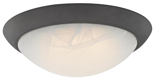 Westinghouse 6308900 Ceiling Light Fixture, Oil-Rubbed Bronze Fixture, Alabaster Shade, White Shade, 120 V, 15 W