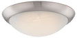 Westinghouse 6308800 Ceiling Light Fixture, Brushed Nickel Fixture, Alabaster Shade, White Shade, 120 V, 15 W, 1-Lamp