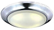 Westinghouse 6322600 Ceiling Light Fixture, Chrome Fixture, Frosted Shade, 120 V, 15 W, LED Lamp, 1050 Lumens