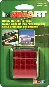 Incom RE804 Reflective Tape, 4 ft L, 1-1/2 in W, Red