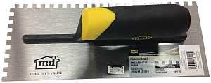 M-D 49110 Tile Installation Trowel, 1/4 in W x 1/4 in D Notch, 11 in L, 4-1/2 in W, Square Notch, Comfort-Grip Handle
