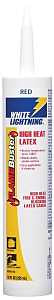 White Lightning W44017010 Adhesive Caulk, Red, 40 to 120 deg F, 10 oz, Cartridge