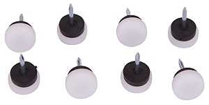 ProSource FE-50311-PS Furniture Glide, Plastic, White, White, 3/4 x 3/4 x 1-3/16 in Dimensions