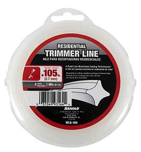 Arnold WLS-105 Trimmer Line, 0.105 in Dia, 30 ft L, Nylon