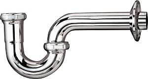 Plumb Pak PP150CP P-Trap, 1-1/2 in, NPT x Flanged, 22 ga Thick Wall