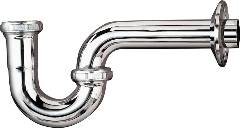 Plumb Pak PP150CP P-Trap, 1-1/2 in, NPT x Flanged, 22 ga Thick Wall