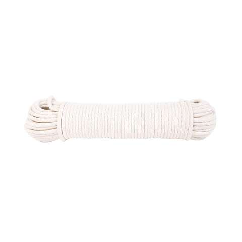 Koch Industries 7/32 in. D X 100 ft. L Natural Solid Braided Cotton Poly Blend Sash Cord