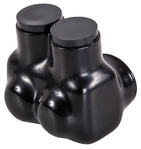 NSI IT Series IT-3/0B Insulated Tap Connector, 3/0 to 6 AWG Wire, 2-Pole, Plastisol Housing Material, Black