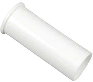 Danco 94016 Tailpiece, 1-1/2 in, 4 in L, Flanged, Slip-Joint, Plastic, White