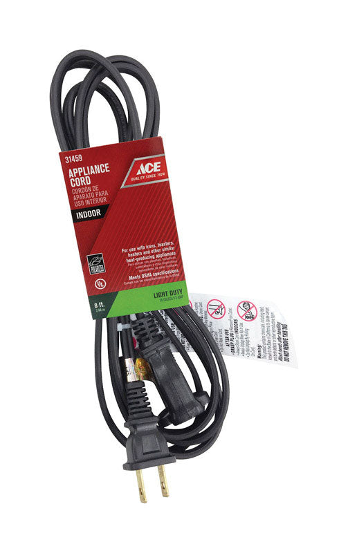Ace 16/2 HPN 125 V 8 ft. L Appliance Cord