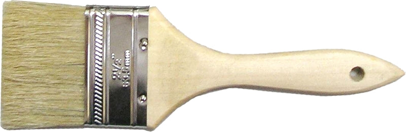 ProSource 150025 Chip Pain Wt Brush, Plain W-Grip Handle, 2-1/2 in W, White Chin Wese Bristle