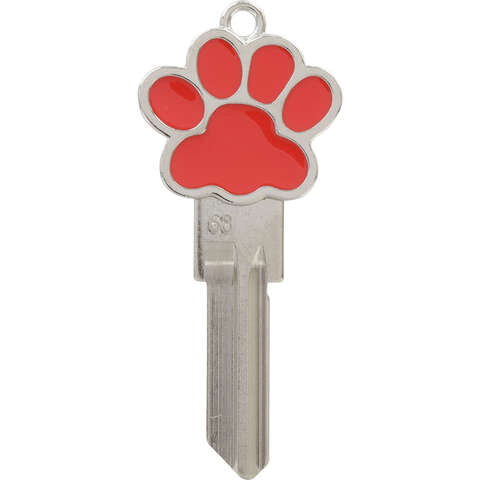 Hillman Paw 3D Keys House/Office Key Blank Single For 68/SC1, Pack of 4