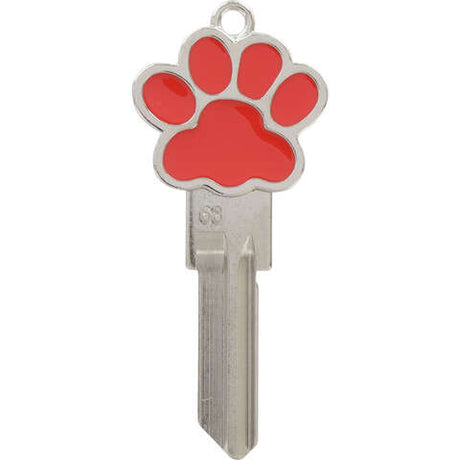 Hillman Paw 3D Keys House/Office Key Blank Single For 68/SC1, Pack of 4