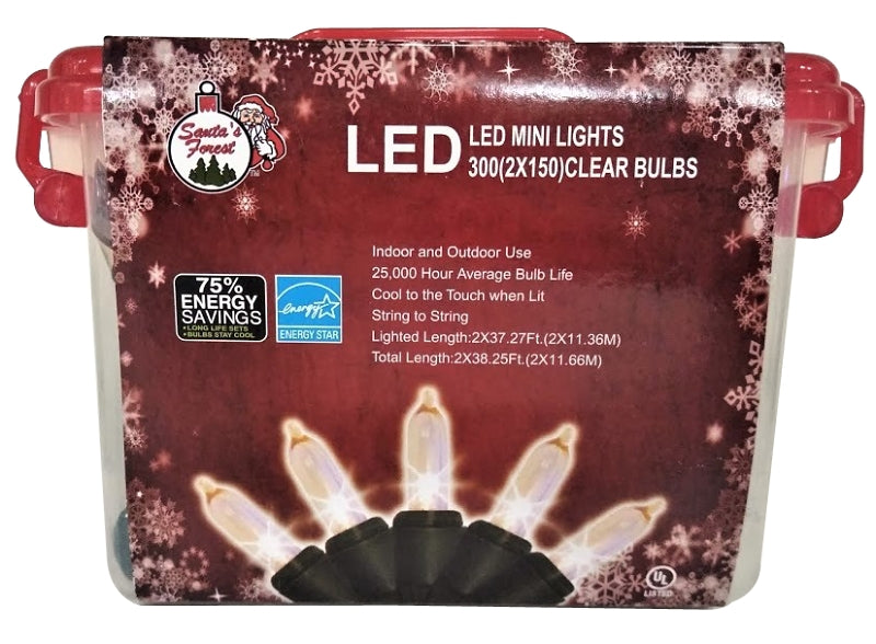 Hometown Holidays 07918 Light Set, 300-Lamp, LED Lamp, Pack of 6