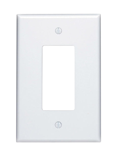 Leviton Decora White 1 gang Thermoset Plastic Decorator Wall Plate 1 pk