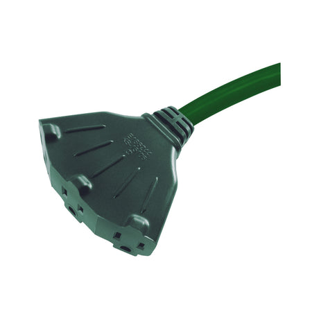 Ace Outdoor 50 ft. L Green Triple Outlet Cord 16/3 SJTW