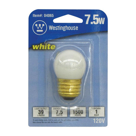 Westinghouse 7.5 W S11 Specialty Incandescent Bulb E26 (Medium) White 1 pk