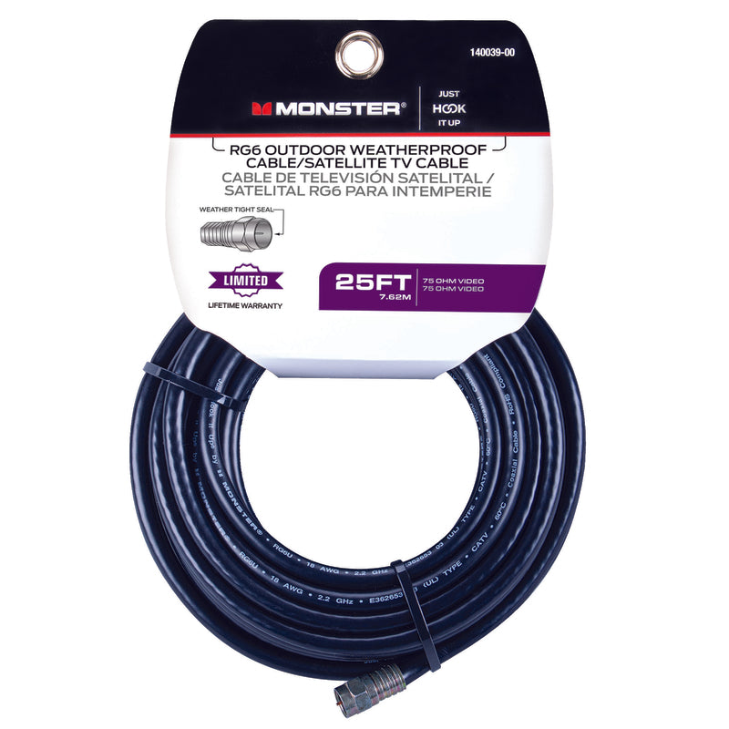 Monster Just Hook It Up 25 ft. Weatherproof Video Coaxial Cable