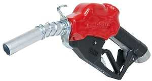 Fill-Rite N100DAU13 Fuel Nozzle, 1 in, FNPT, 5 to 40 gpm, Aluminum, Red