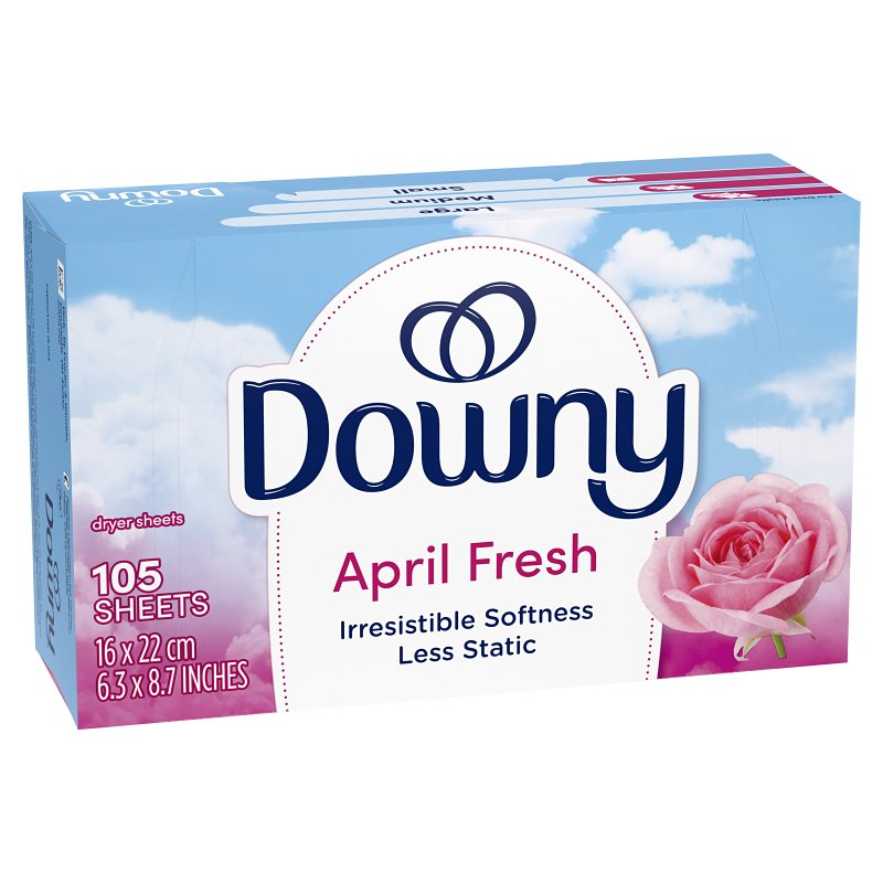Downy 82329 Fabric Softener Dryer Sheet, Pack of 6