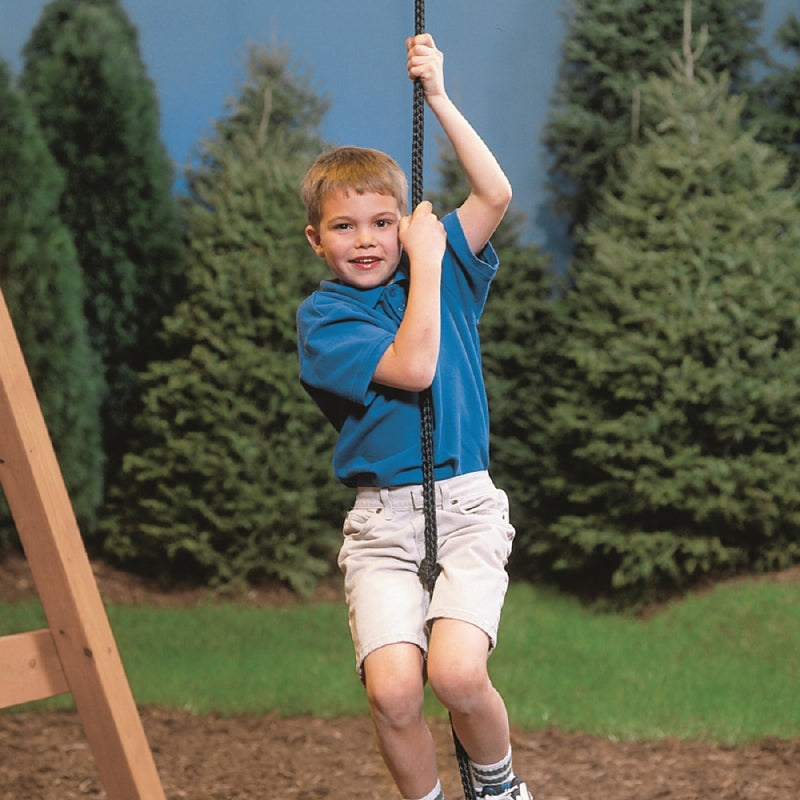 Playstar PS 7828 Climbing Rope, Polypropylene, Black